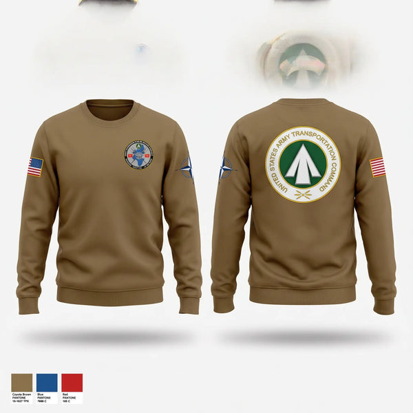 Crew Neck Sweatshirt, 598th Transportation Brigade, Army, Teamtime, Team time, sublimation, custom sports apparel, team uniforms, spirit wear, spiritwear, sports uniforms, custom shirts, team store, custom team store, fundraiser sports, apparel fundraiser