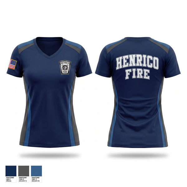Womens Short Sleeve Vneck Shirt, MTT Full Time, Fire Department, Teamtime, Team time, sublimation, custom sports apparel, team uniforms, spirit wear, spiritwear, sports uniforms, custom shirts, team store, custom team store, fundraiser sports, apparel fundraiser