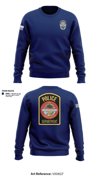 Crew Neck Sweatshirt, Clinton Police Department, Police, Teamtime, Team time, sublimation, custom sports apparel, team uniforms, spirit wear, spiritwear, sports uniforms, custom shirts, team store, custom team store, fundraiser sports, apparel fundraiser