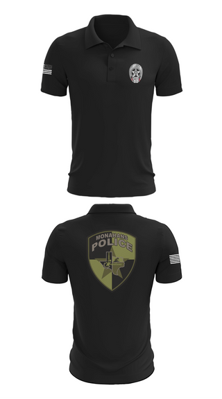 Short Sleeve Performance Polo, MONAHANS POLICE DEPARTMENT, Police, Teamtime, Team time, sublimation, custom sports apparel, team uniforms, spirit wear, spiritwear, sports uniforms, custom shirts, team store, custom team store, fundraiser sports, apparel fundraiser