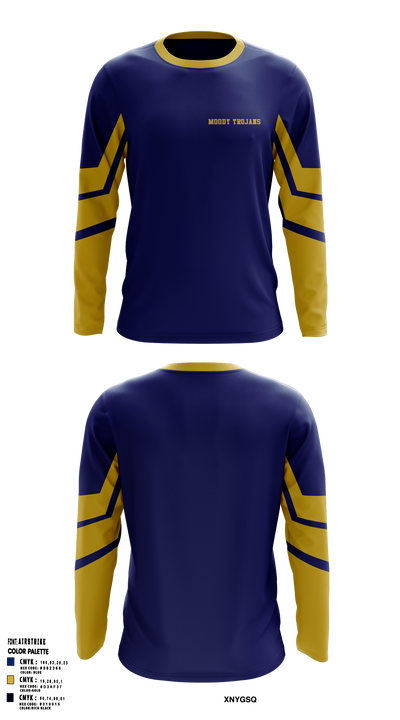 Moody Trojans 61343445 Long Sleeve Performance Shirt 1