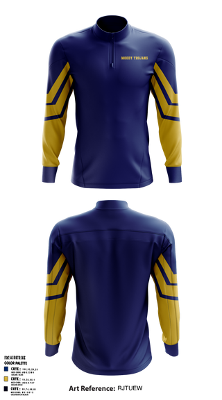 Moody Trojans 61343445 Quarter Zip Jacket - 1