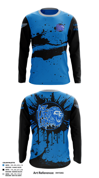 AZ Lady Lions 90160831 Long Sleeve Performance Shirt 10