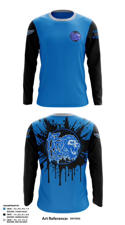 AZ Lady Lions 90160831 Long Sleeve Performance Shirt 11