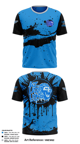 AZ Lady Lions 90160831 Short Sleeve Performance Shirt - 10