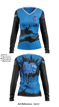 AZ Lady Lions 90160831 Women's Long Sleeve V-neck Shirt - 10