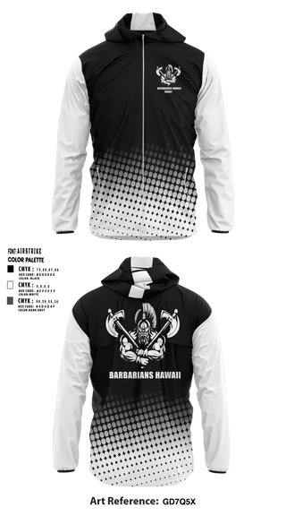 BARBARIANS HAWAII 46086231 Windbreaker - 1