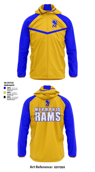 Memphis Rams 44971969 Windbreaker - 1