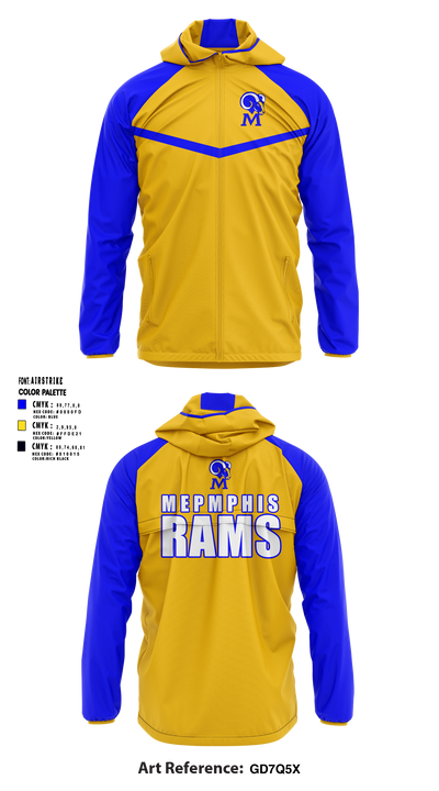 Memphis Rams 44971969 Windbreaker - 2