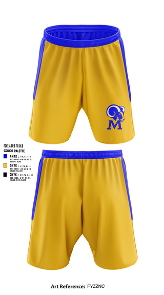 Memphis Rams 44971969 Athletic Shorts With Pockets - 1