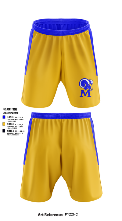 Memphis Rams 44971969 Athletic Shorts With Pockets - 1