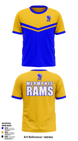 Memphis Rams 44971969 Old School Cotton Feel Shirt - 1