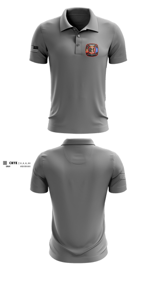 Short Sleeve Performance Polo, Bobo Fire & Rescue, Fire Department, Teamtime, Team time, sublimation, custom sports apparel, team uniforms, spirit wear, spiritwear, sports uniforms, custom shirts, team store, custom team store, fundraiser sports, apparel fundraiser