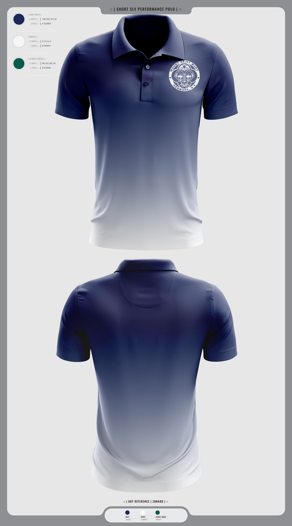 Short Sleeve Performance Polo, Mount St Mary Academy Dance, Spirit Store, Teamtime, Team time, sublimation, custom sports apparel, team uniforms, spirit wear, spiritwear, sports uniforms, custom shirts, team store, custom team store, fundraiser sports, apparel fundraiser