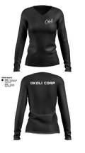 OKOLI CORP 64038817 Women's Long Sleeve V-neck Shirt - 21