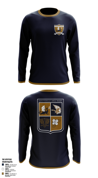 Fayetteville Area Rugby Long Sleeve Performance Shirt 1
