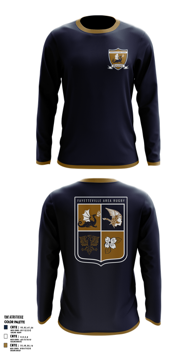 Fayetteville Area Rugby Long Sleeve Performance Shirt 1
