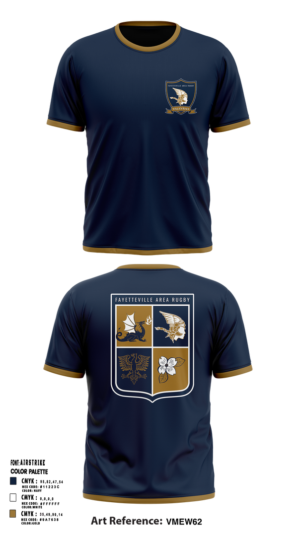 Fayetteville Area Rugby Short Sleeve Performance Shirt - 3