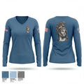 ERHS Falcons 12699181 Women's Long Sleeve V-neck Shirt - 1