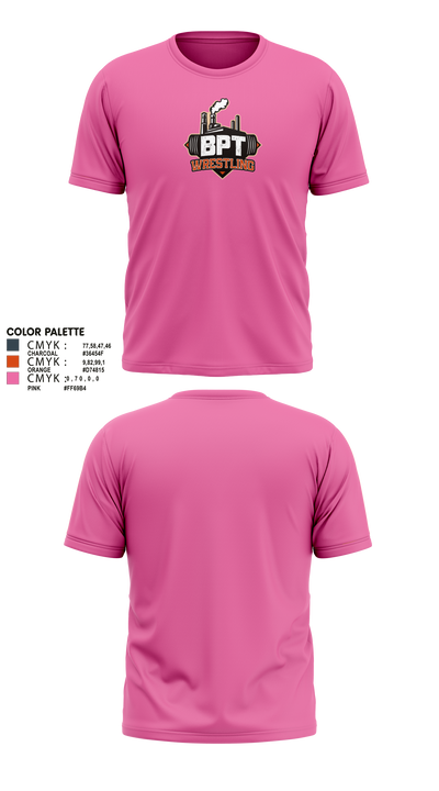 BPT Wrestling 50112893 Short Sleeve Performance Shirt - 6