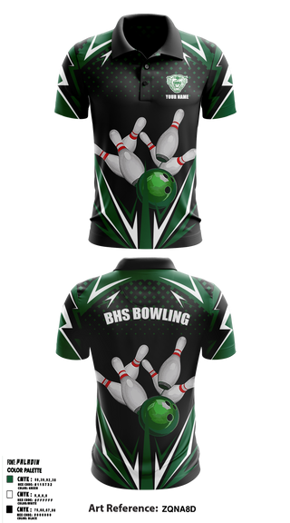 Bossier Bowling 74078660 Short Sleeve Performance Polo - 1