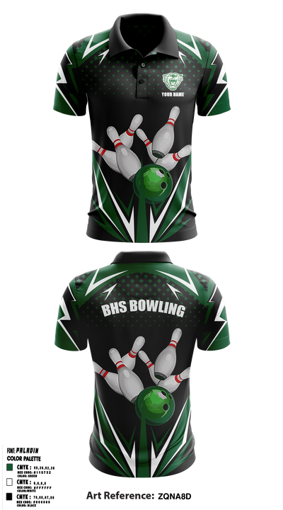 Bossier Bowling 74078660 Short Sleeve Performance Polo - 1