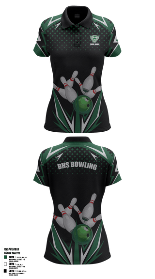 Bossier Bowling 74078660 Women's Short Sleeve Performance Polo  - 1