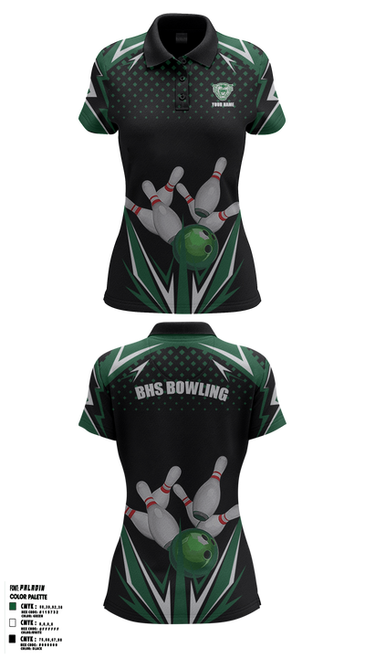 Bossier Bowling 74078660 Women's Short Sleeve Performance Polo  - 1