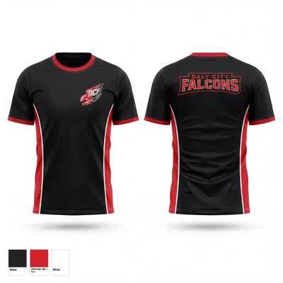 DALY CITY FALCONS 53622082 Old School Cotton Feel Shirt - 1
