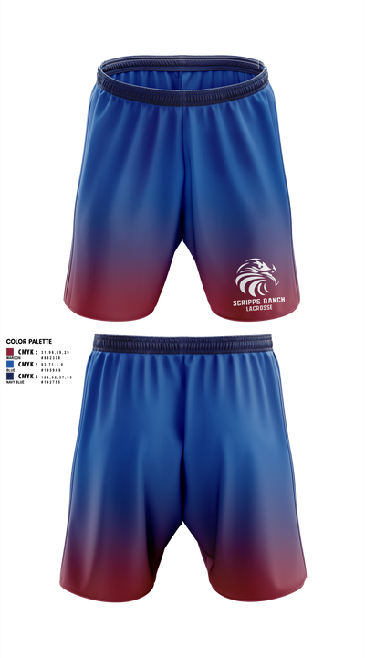Scripps Ranch Lacrosse 24132742 Athletic Shorts With Pockets - 1
