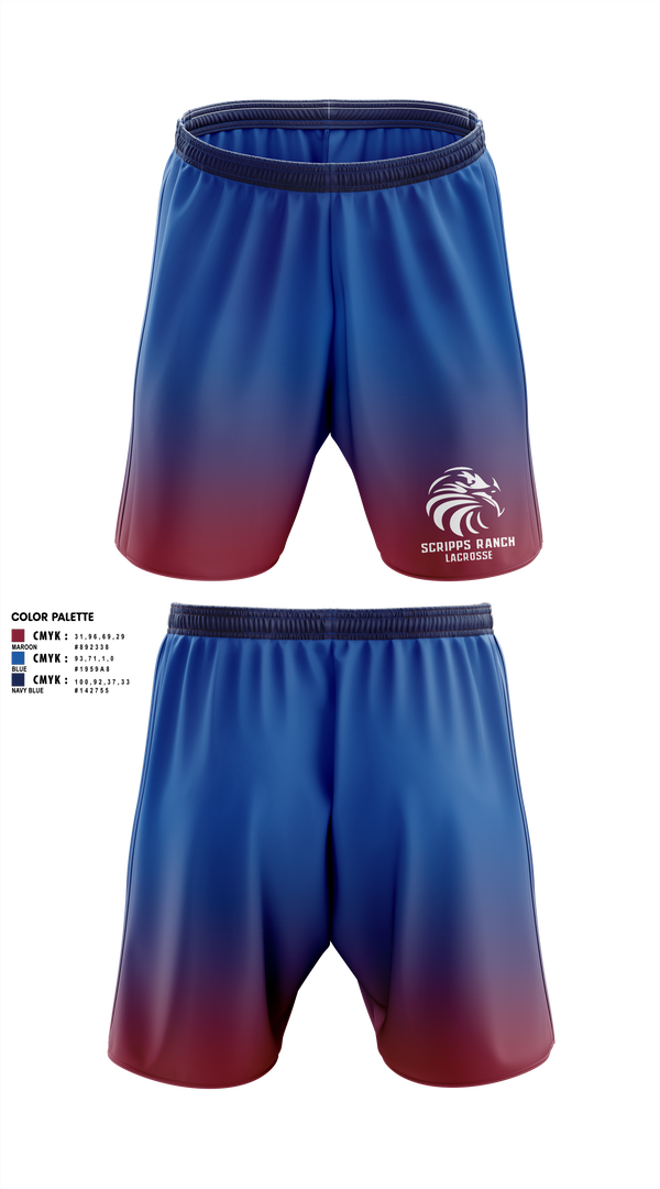 Scripps Ranch Lacrosse 24132742 Athletic Shorts With Pockets - 1