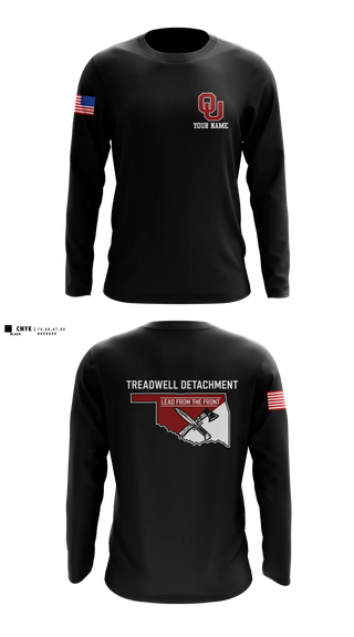 Long Sleeve Rash Guard Shirt, Oklahoma Army ROTC, National Guard, Teamtime, Team time, sublimation, custom sports apparel, team uniforms, spirit wear, spiritwear, sports uniforms, custom shirts, team store, custom team store, fundraiser sports, apparel fundraiser