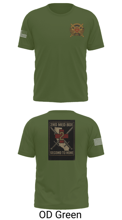 2nd Medical Brigade 60823726 Old School Cotton Feel Shirt - 50