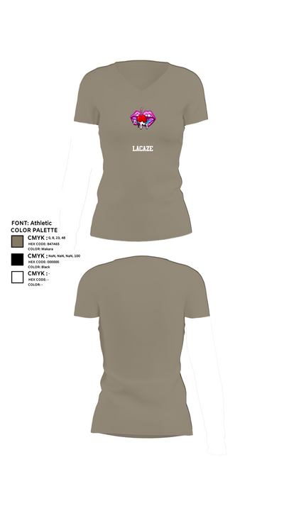 LaCaze 38052580 Women's Short Sleeve V-neck Shirt - 20