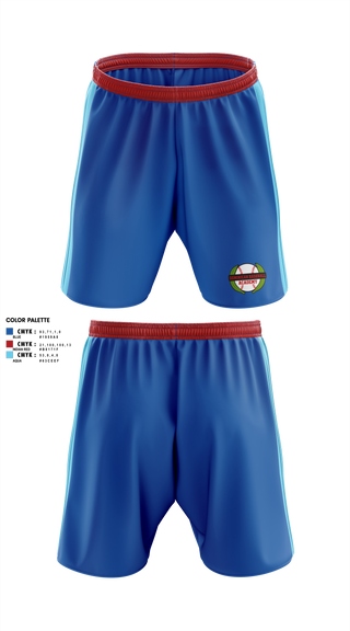 Dominican baseball Academy 36003266 Athletic Shorts With Pockets - 1 (1)