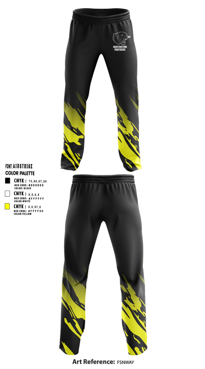 Huntington Junior High School Basketball 78559210 Sweatpants - 2