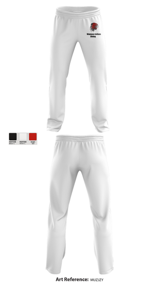 Wauseon Indians Diving 85671842 Sweatpants - 1