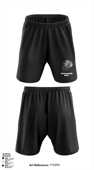 Wauseon Indians Diving 85671842 Athletic Shorts With Pockets - 5