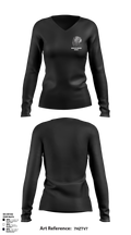 Wauseon Indians Diving 85671842 Women's Long Sleeve V-neck Shirt - 5
