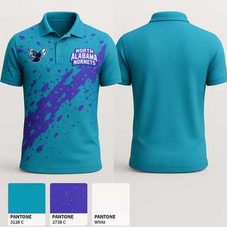 North Alabama Hornets 57686673 Short Sleeve Performance Polo - 1