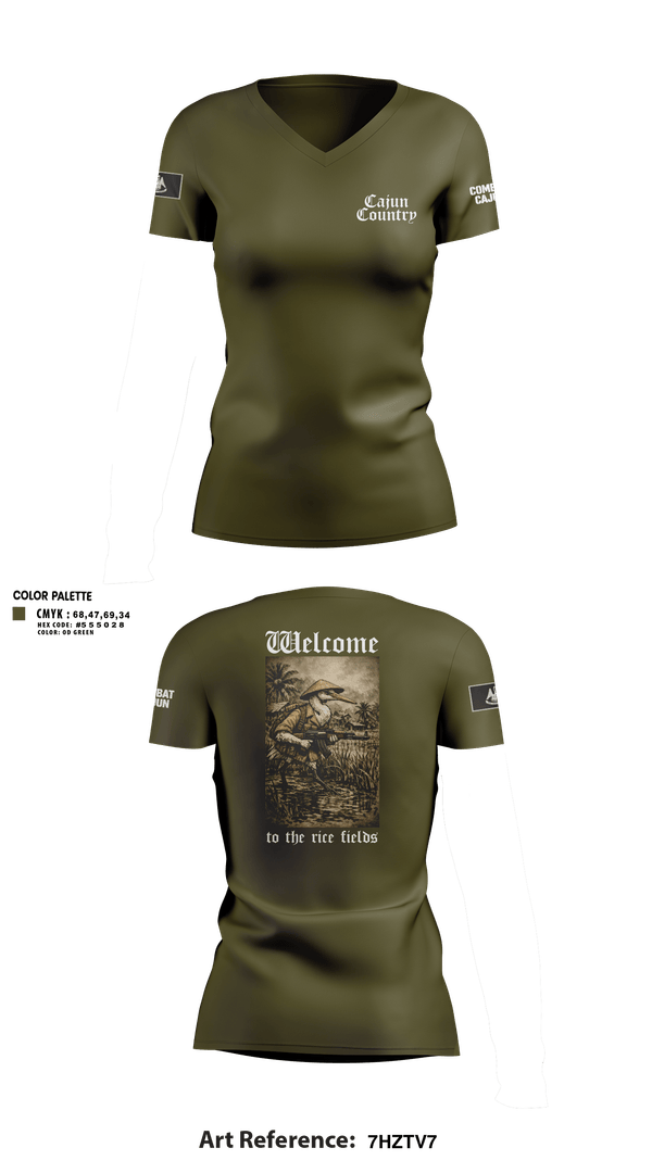Womens Short Sleeve Vneck Shirt, Louisiana State Guard, Army, Teamtime, Team time, sublimation, custom sports apparel, team uniforms, spirit wear, spiritwear, sports uniforms, custom shirts, team store, custom team store, fundraiser sports, apparel fundraiser