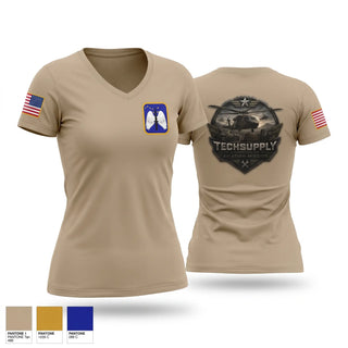 Womens Short Sleeve Vneck Shirt, 2-158, Army, Teamtime, Team time, sublimation, custom sports apparel, team uniforms, spirit wear, spiritwear, sports uniforms, custom shirts, team store, custom team store, fundraiser sports, apparel fundraiser