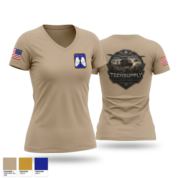 Womens Short Sleeve Vneck Shirt, 2-158, Army, Teamtime, Team time, sublimation, custom sports apparel, team uniforms, spirit wear, spiritwear, sports uniforms, custom shirts, team store, custom team store, fundraiser sports, apparel fundraiser
