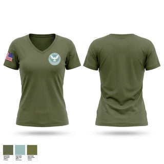 Womens Short Sleeve Vneck Shirt, 82nd Airborne Division, Army, Teamtime, Team time, sublimation, custom sports apparel, team uniforms, spirit wear, spiritwear, sports uniforms, custom shirts, team store, custom team store, fundraiser sports, apparel fundraiser