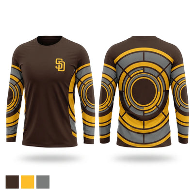 Padres Long Sleeve Performance Shirt - 1