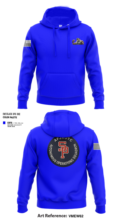 AFJROTC MS-081 DRONE TEAM 88778530 Zip Hoodie - 1