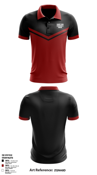Sandy Run Cardinals 11223465 Short Sleeve Performance Polo - 1