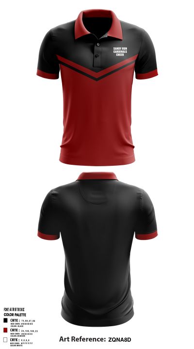 Sandy Run Cardinals 11223465 Short Sleeve Performance Polo - 1