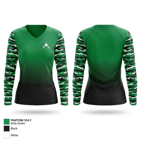 Womens Long Sleeve Vneck Shirt, Apex, Baseball, Teamtime, Team time, sublimation, custom sports apparel, team uniforms, spirit wear, spiritwear, sports uniforms, custom shirts, team store, custom team store, fundraiser sports, apparel fundraiser
