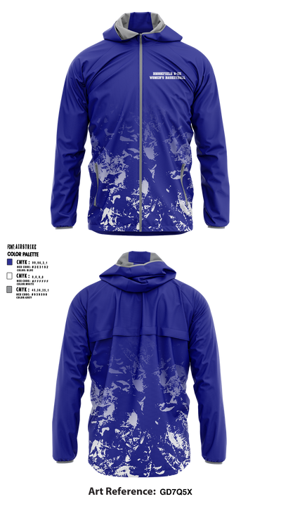 Brookfield R-III High School Basketball 85578294 Windbreaker - 1